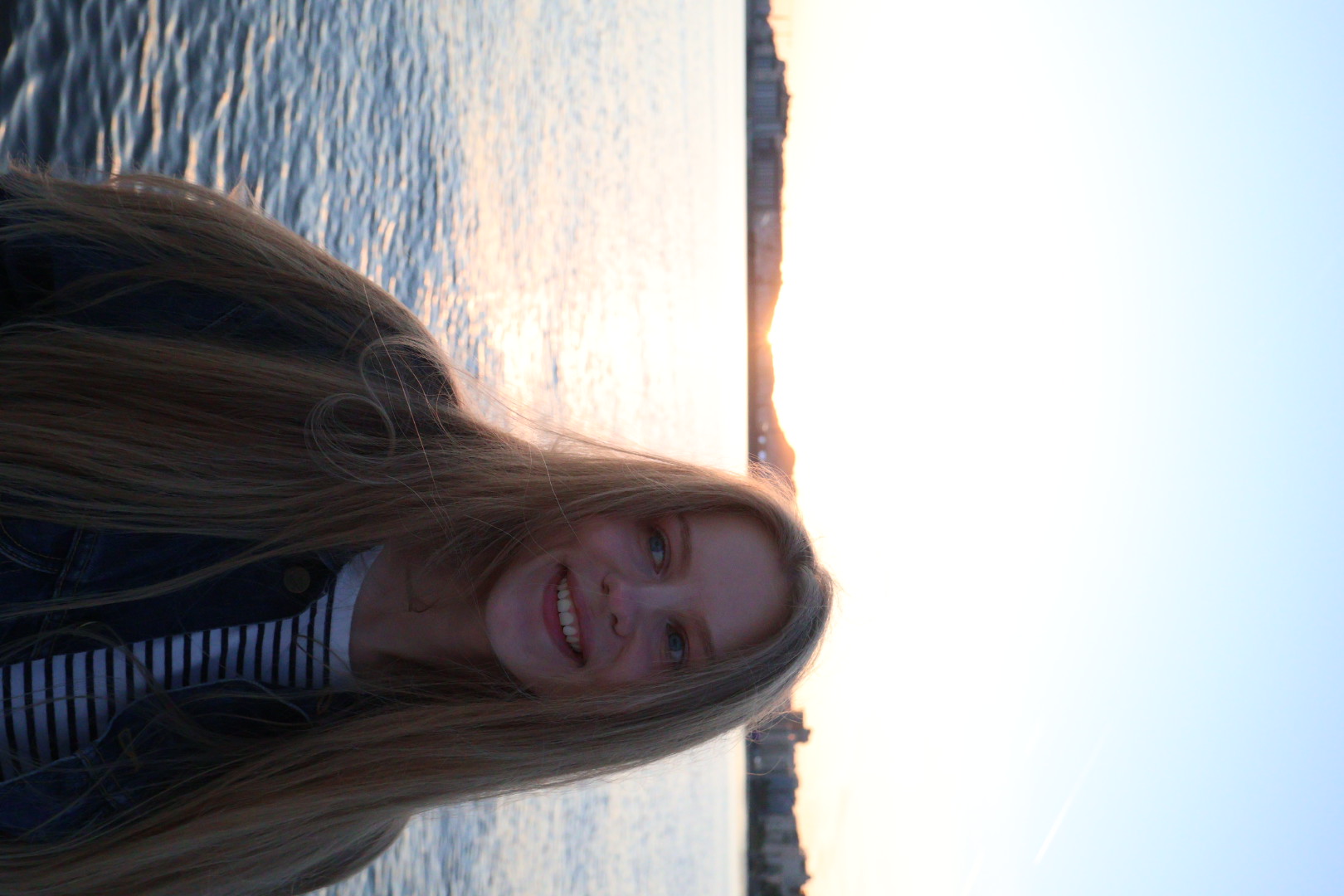 Vero beside the water at sunset